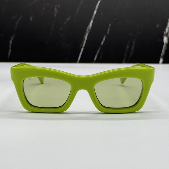 NEW GUCCI SUNGLASSES GG1773S 006 GREEN WOMEN EYEWEAR - Picture 1 of 9